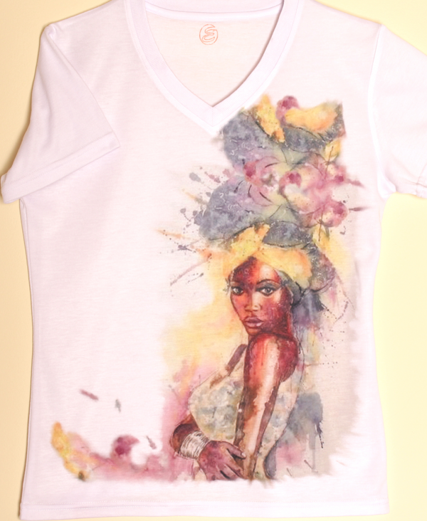 Camiseta Chica Manga Corta - Africana 2