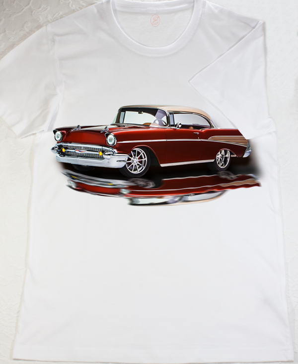 Camiseta Chico Manga Corta - Chevrolet Rojo