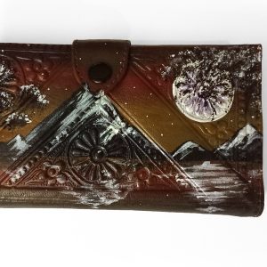 Cartera de Mano - Luna Llena en la Nieve