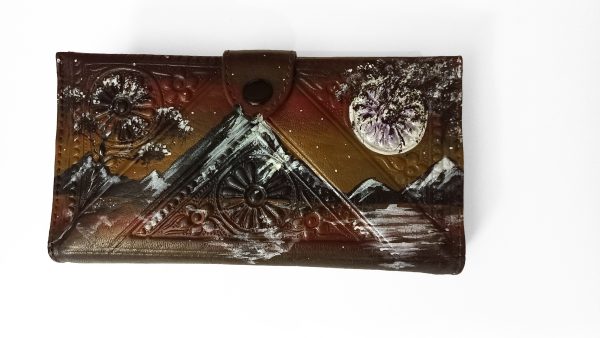 Cartera de Mano - Luna Llena en la Nieve